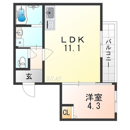 尼崎駅 徒歩10分 2階の物件間取画像